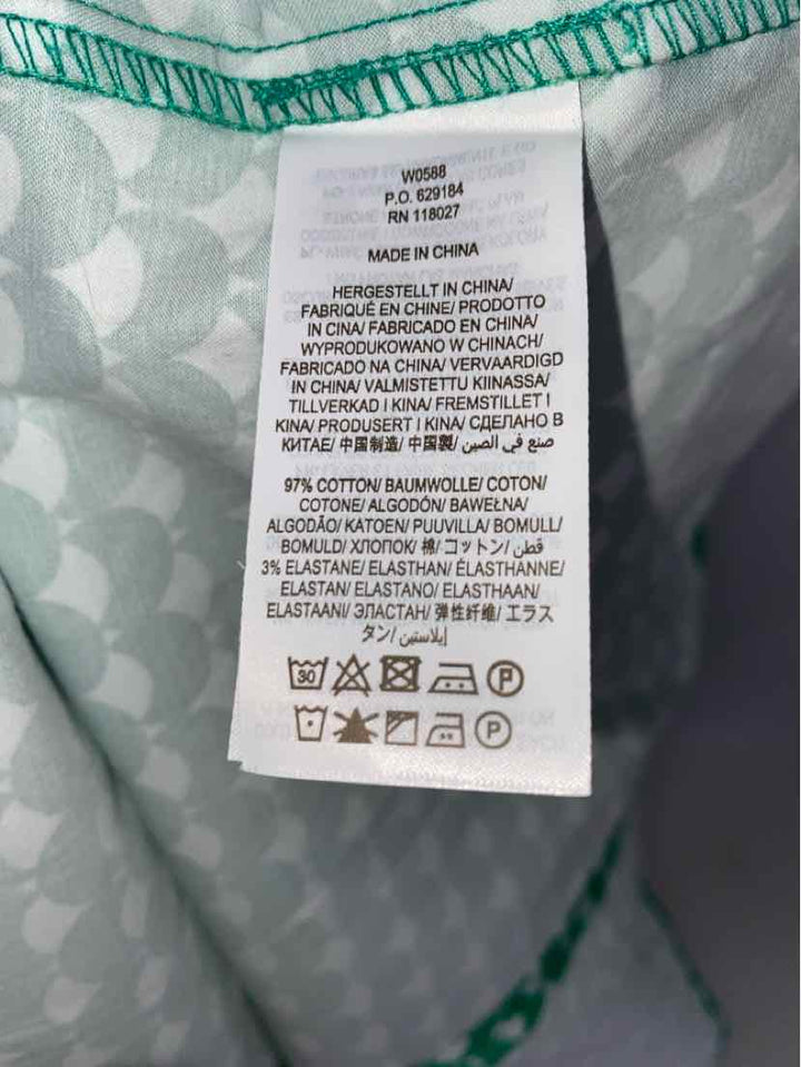 Size 10 Boden Green Print Dress