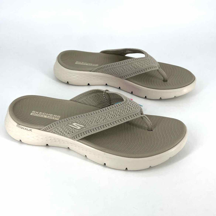 Shoe Size 8 Sketchers Taupe Knit Sandals