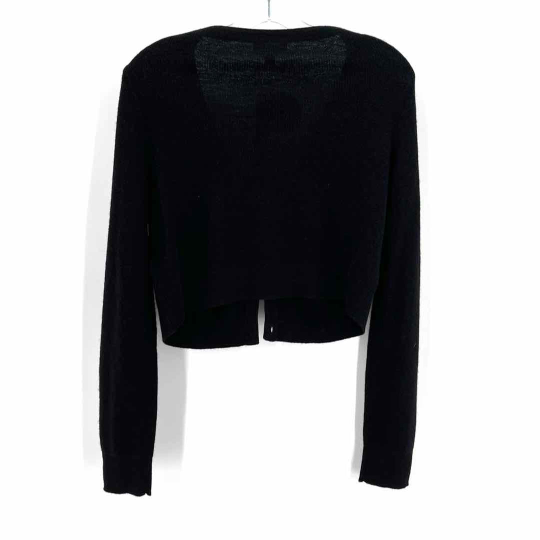 Size L J Crew Black Cashmere Knit Sweater