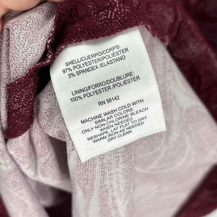 Size 10 MAGGY LONDON Burgundy Knit Dress
