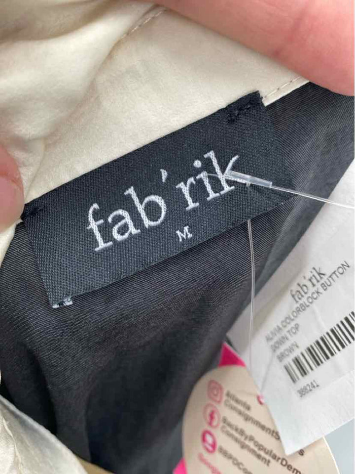 Size M FABRIK Brown Shirt