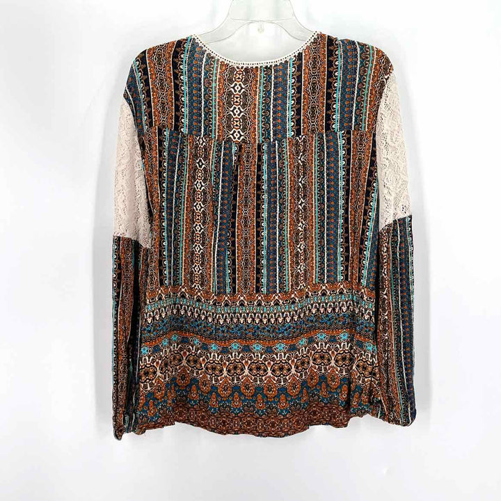 Size L Brown Lace Shirt