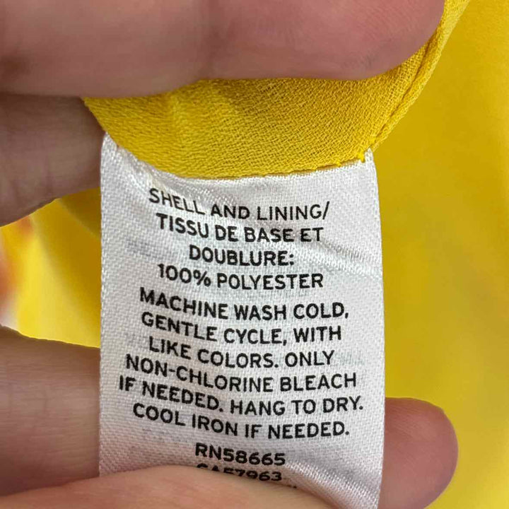 Size L HALOGEN Yellow Dress