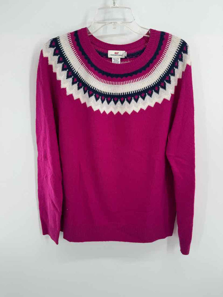 Size L Vineyard Vines Fuschia Sweater