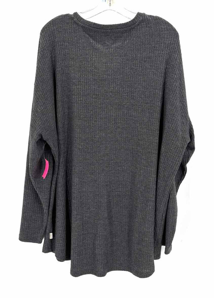 Size 3X Charcoal Thermal Shirt