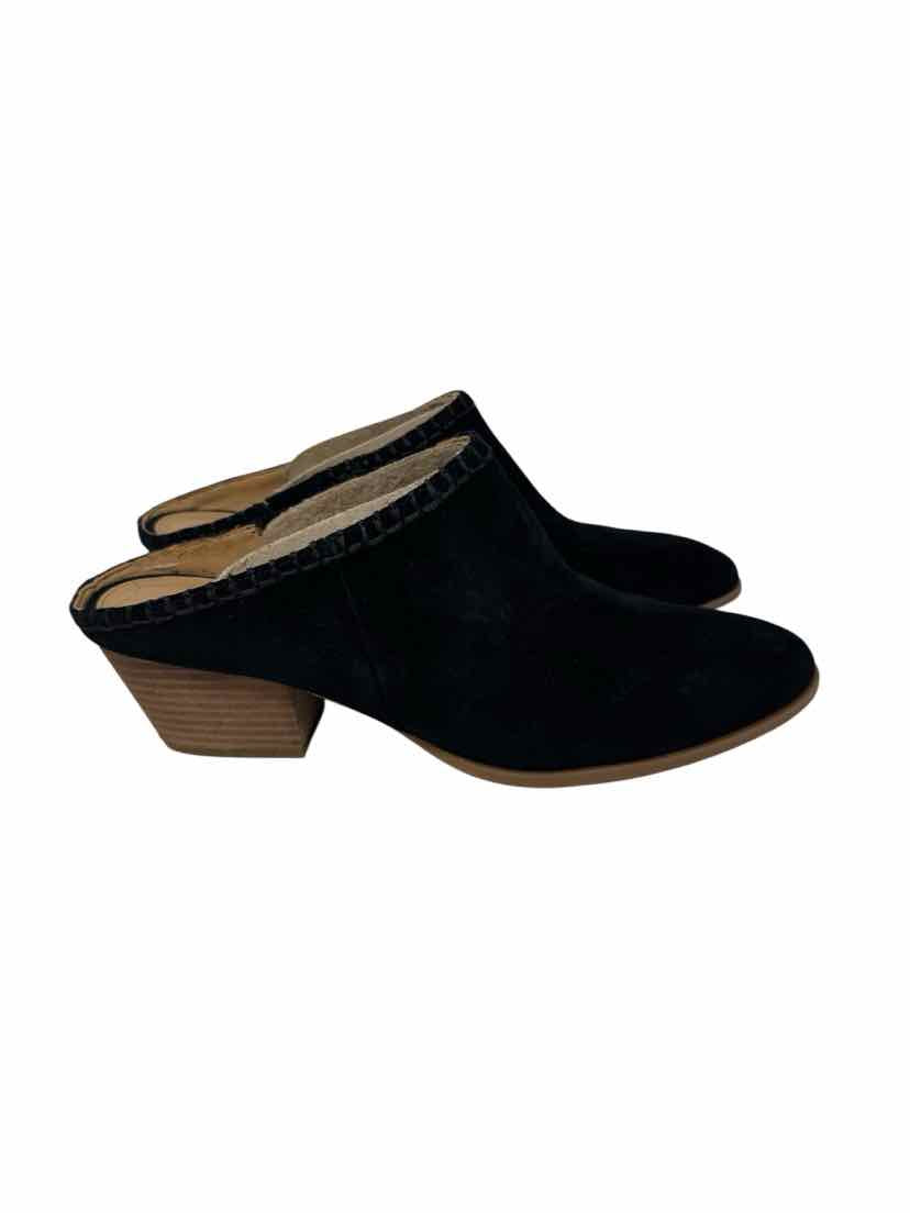 Shoe Size 10 FRANCO SARTO Black Suede Boots
