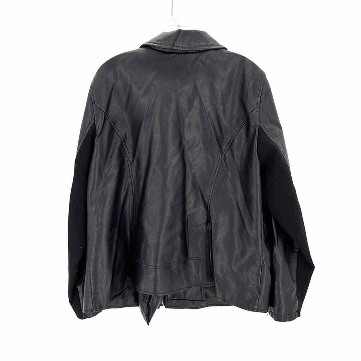 Size 18/20 LANE BRYANT Black Faux Leather Jacket
