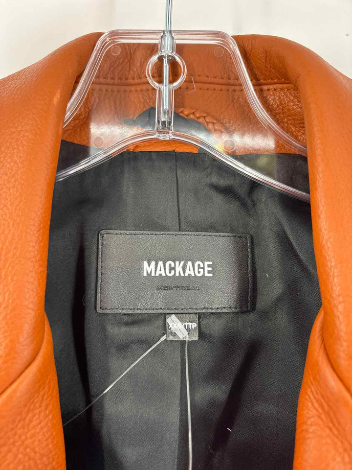 Size XXS Brown Leather Luxury - Jacket