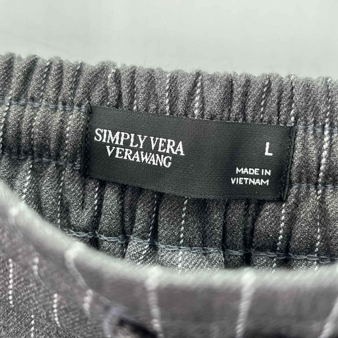 Size L SIMPLY VERA WANG Gray Pants