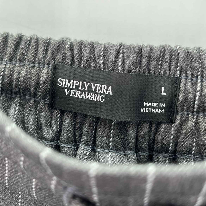 Size L SIMPLY VERA WANG Gray Pants