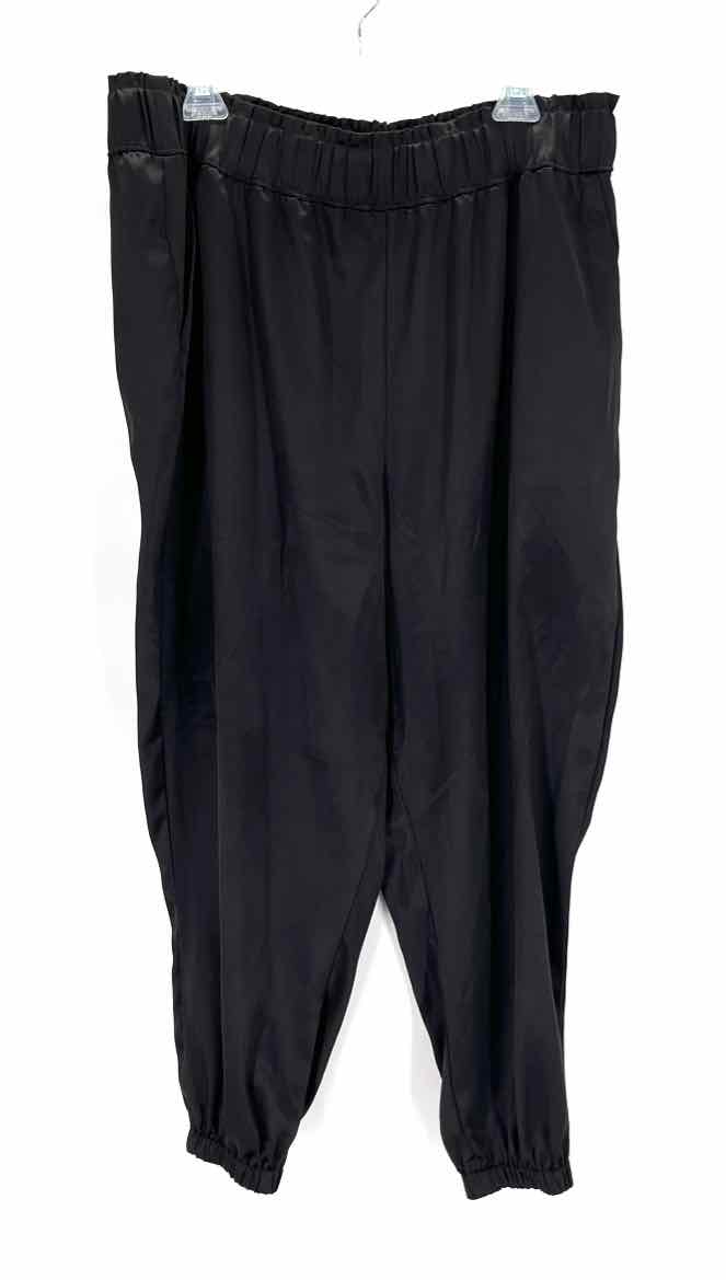 Size 18 LANE BRYANT Black Sateen Pants