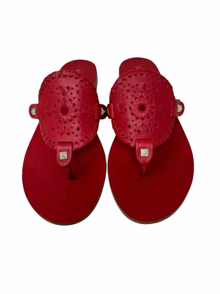 Shoe Size 7 Jack Rogers Red Sandals