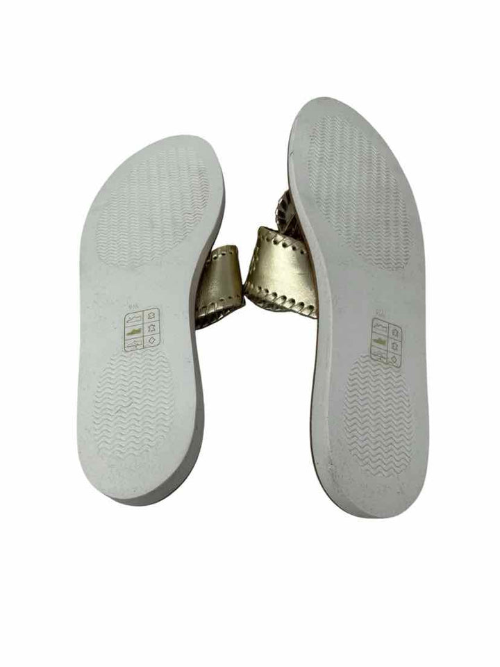 Shoe Size 9 Jack Rogers Gold Leather Sandals
