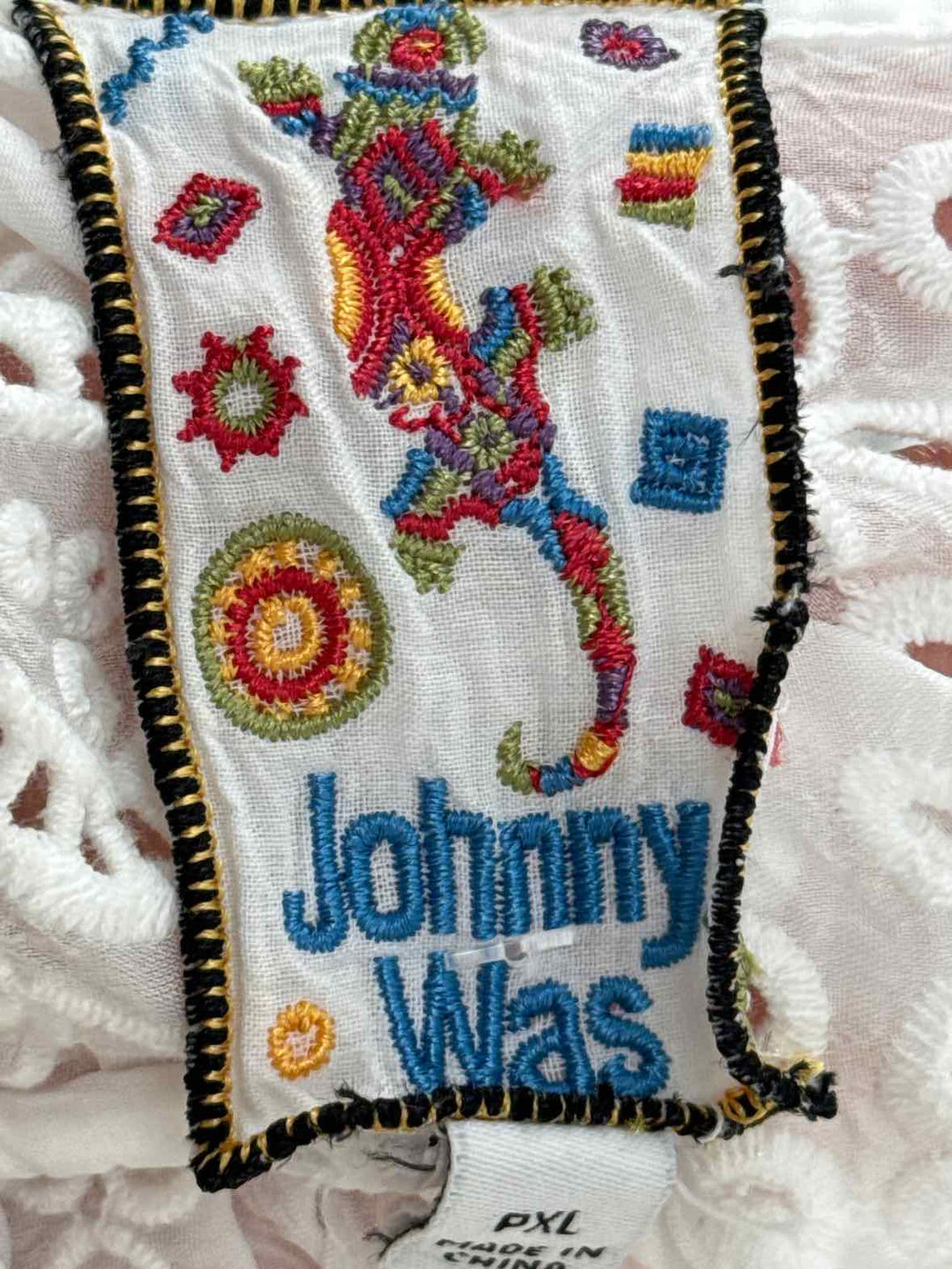 Size XL Johnny Was White Shirt