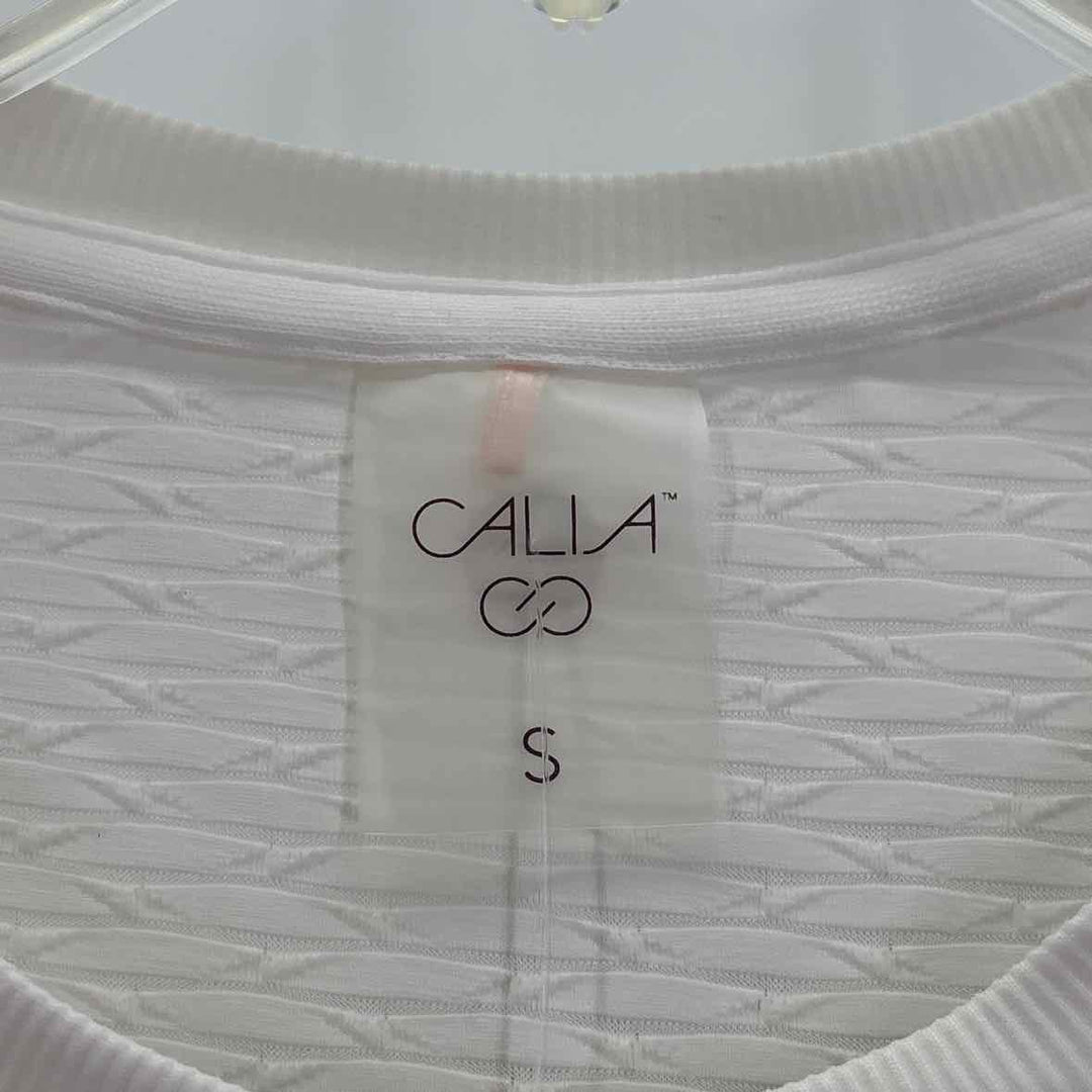 Size S CALIA White Knit Shirt