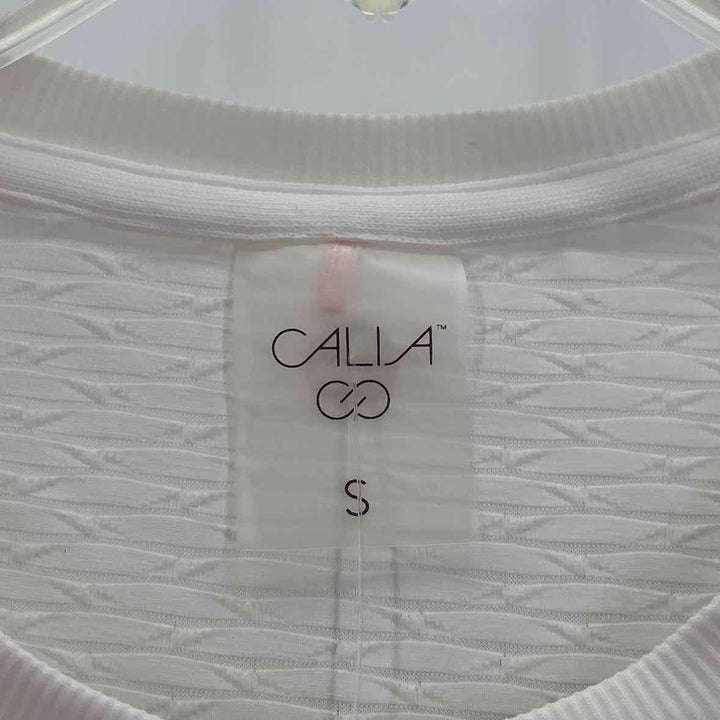 Size S CALIA White Knit Shirt
