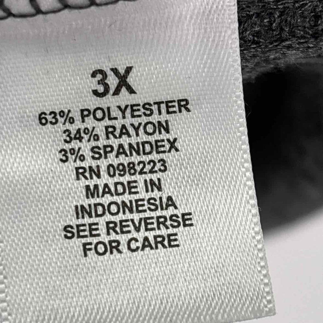 Size 3X Charcoal Thermal Shirt