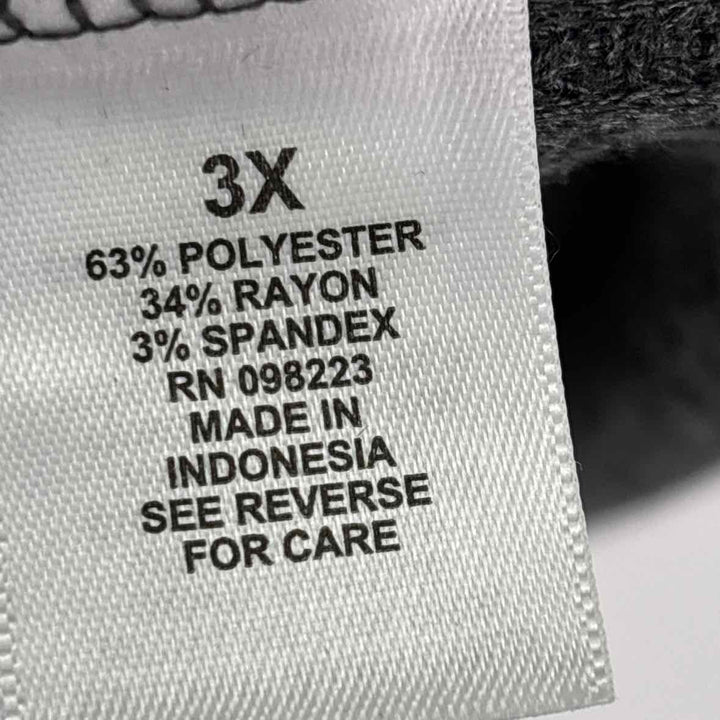 Size 3X Charcoal Thermal Shirt