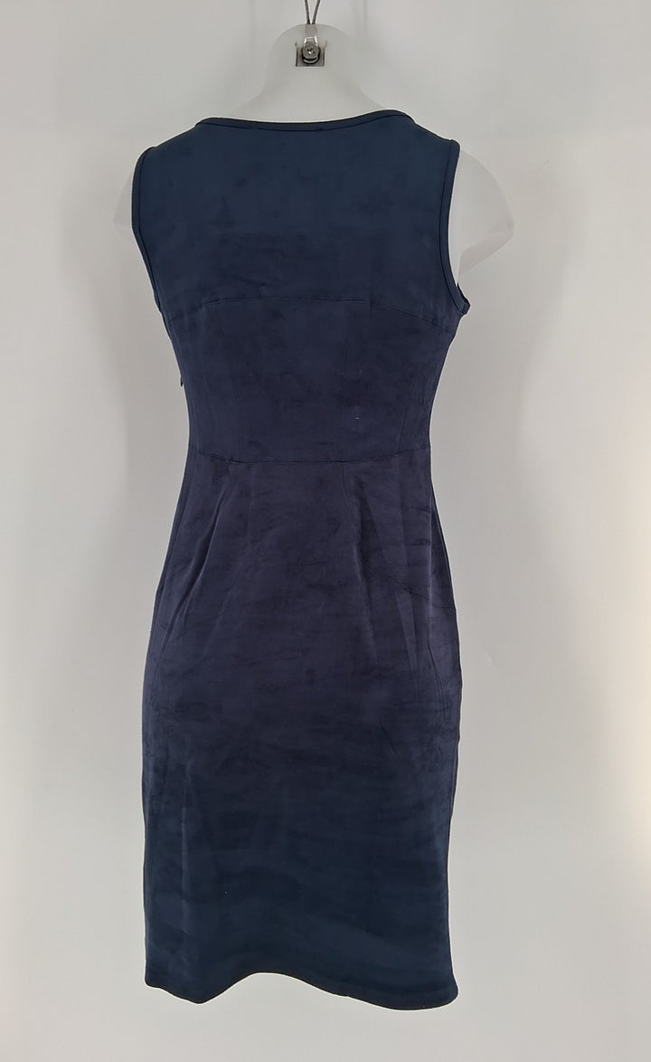 Size 6 PHILOSPHY Navy Suede Dress