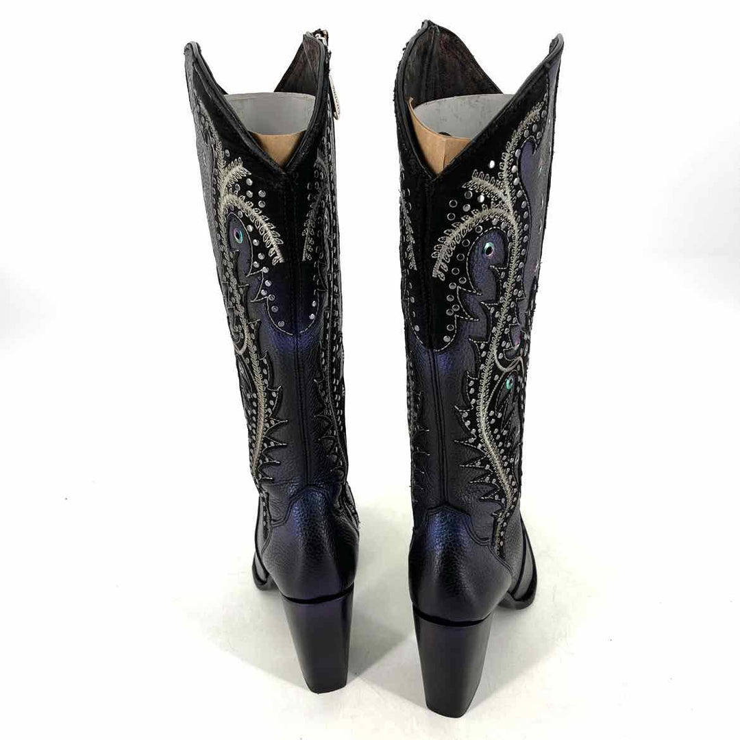Shoe Size 9.5 Black Leather Boots