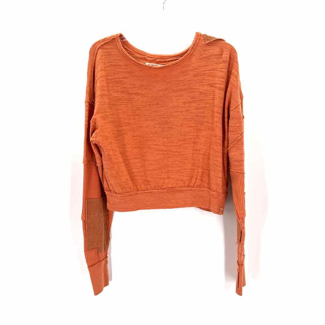 Size XS WE THE FREE Orange Cotton Sweater