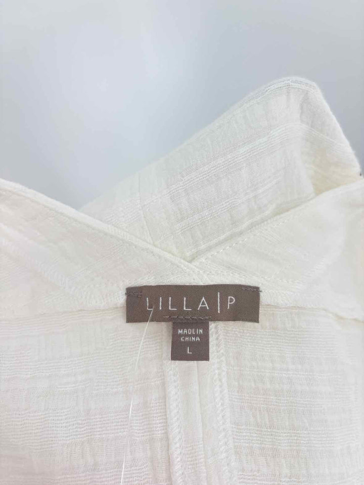 Size L LILLA P Cream Shirt