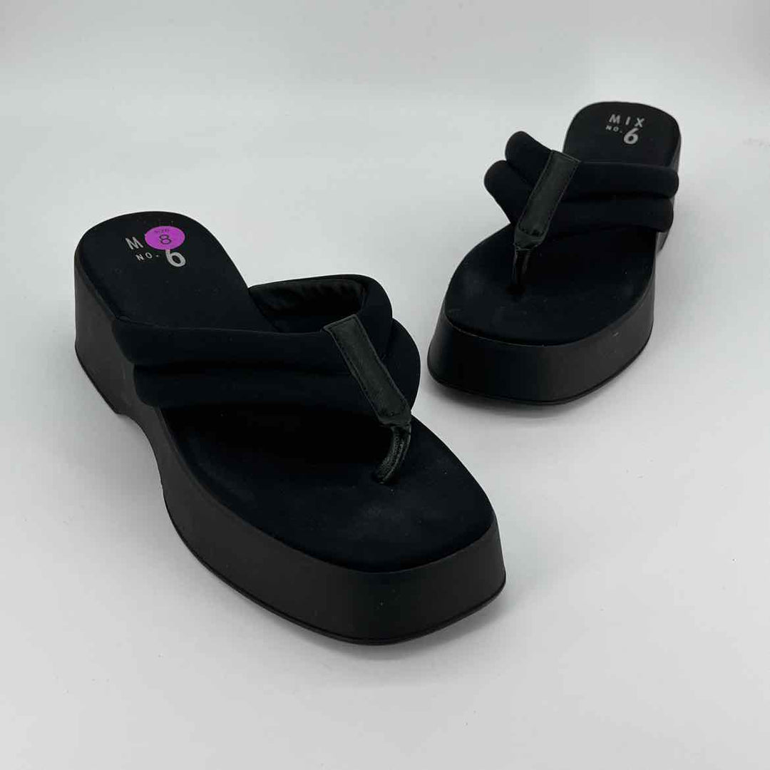 Shoe Size 8 Gianni Bini Black PATENT Sandals