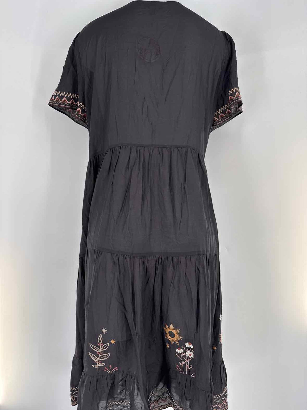 Size M Johnny Was Black Dress