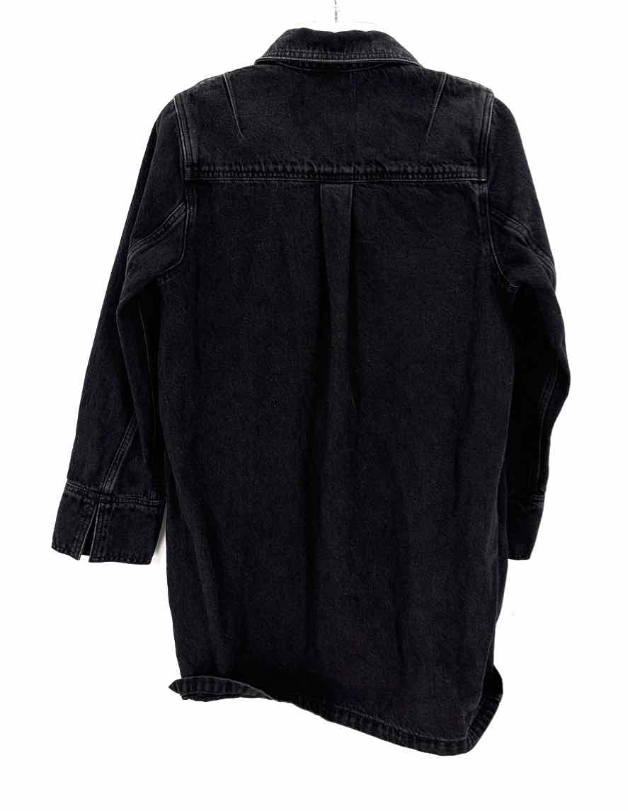 Size S MADEWELL Black Denim Dress