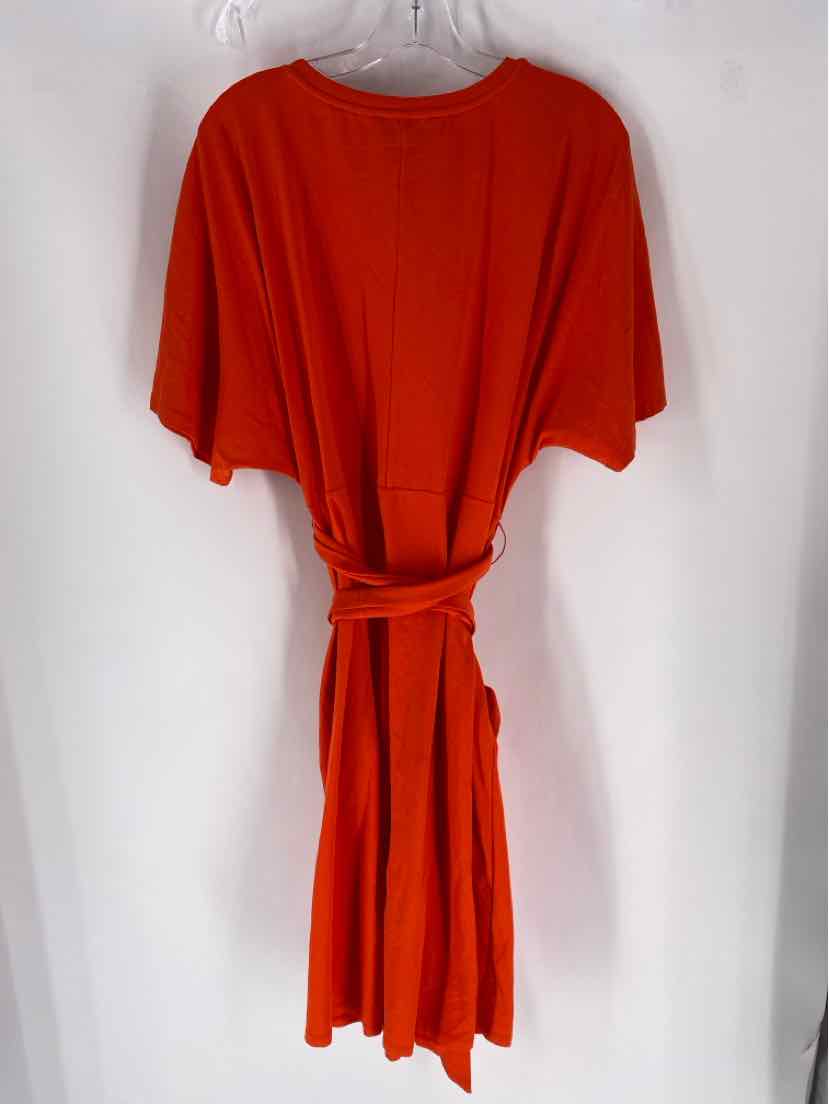 Size 14 ELOQUII Orange Dress