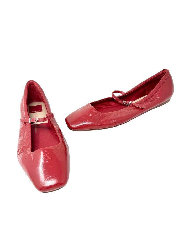 Shoe Size 9.5 Dolce Vita Red Leather Flats