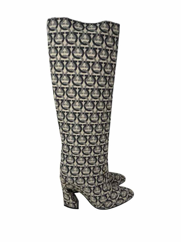 Shoe Size 6.5 SALVATORE FERRAGAMO Cream Boots