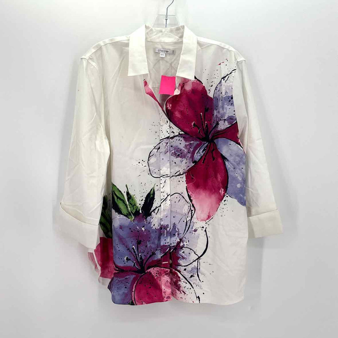 Size 14 Chico's White Shirt