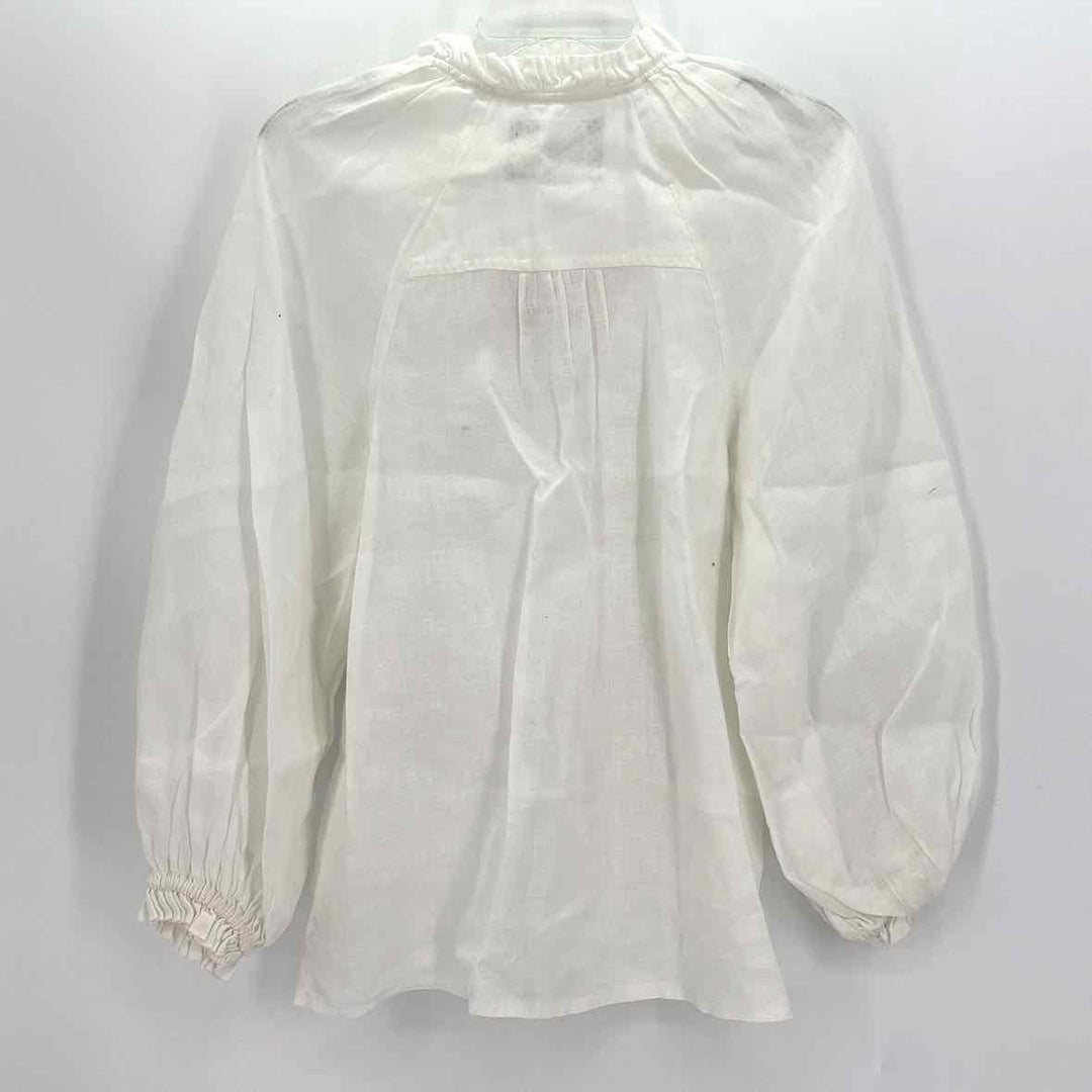 Size M MAEVE White Linen Shirt