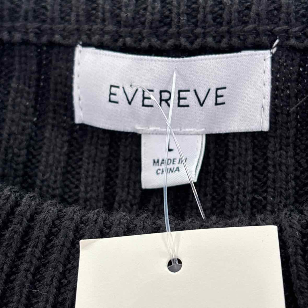 Size L EVEREVE Black Knit Sweater