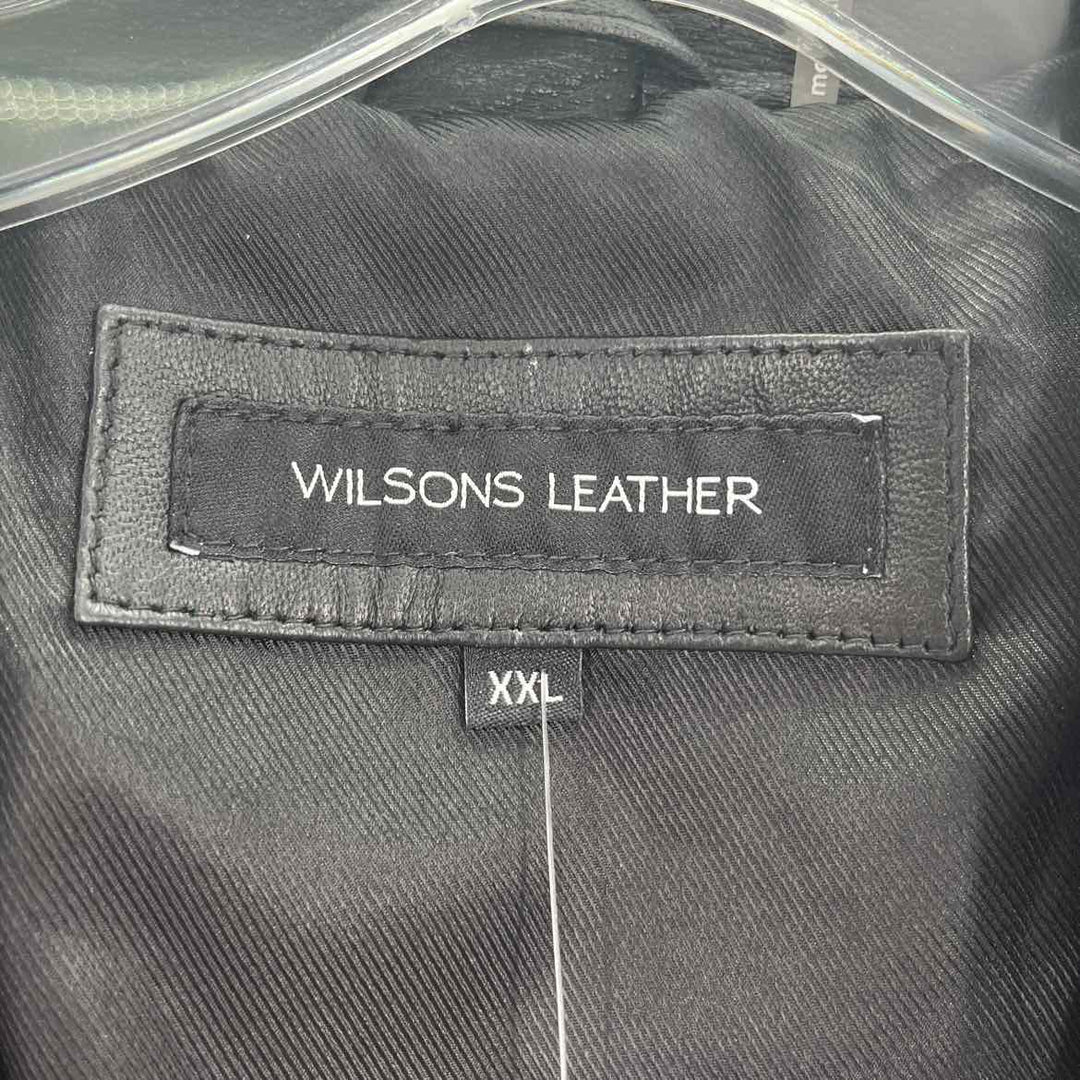 Size XXL WILSONS LEATHERS Black Leather Jacket