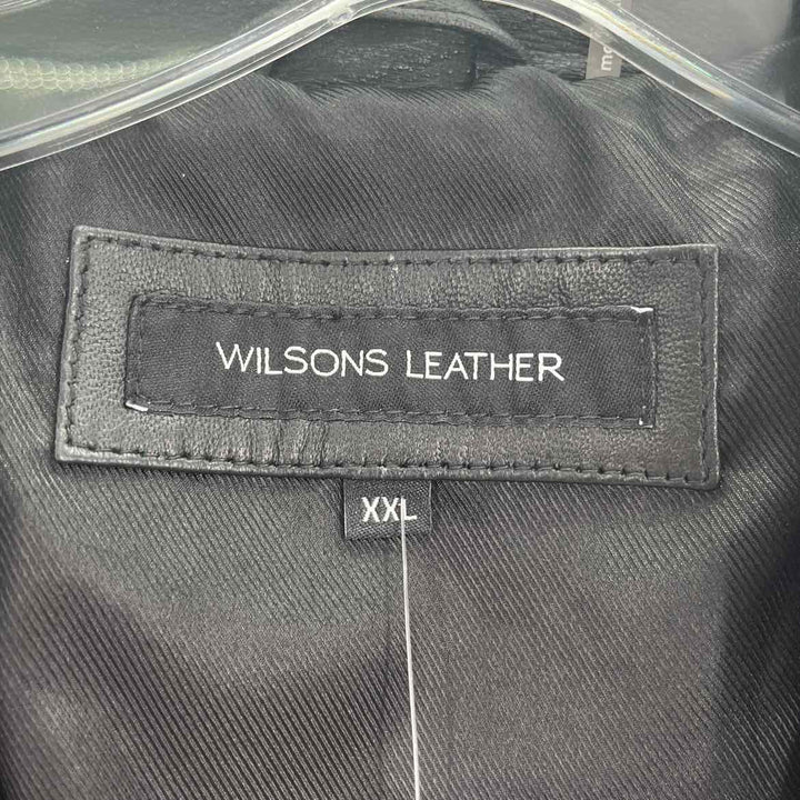 Size XXL WILSONS LEATHERS Black Leather Jacket