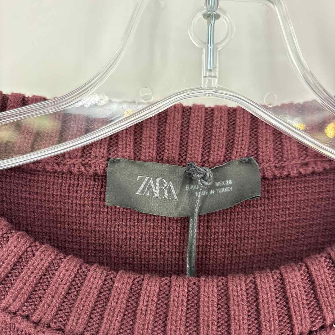 Size M ZARA Burgundy Sweater