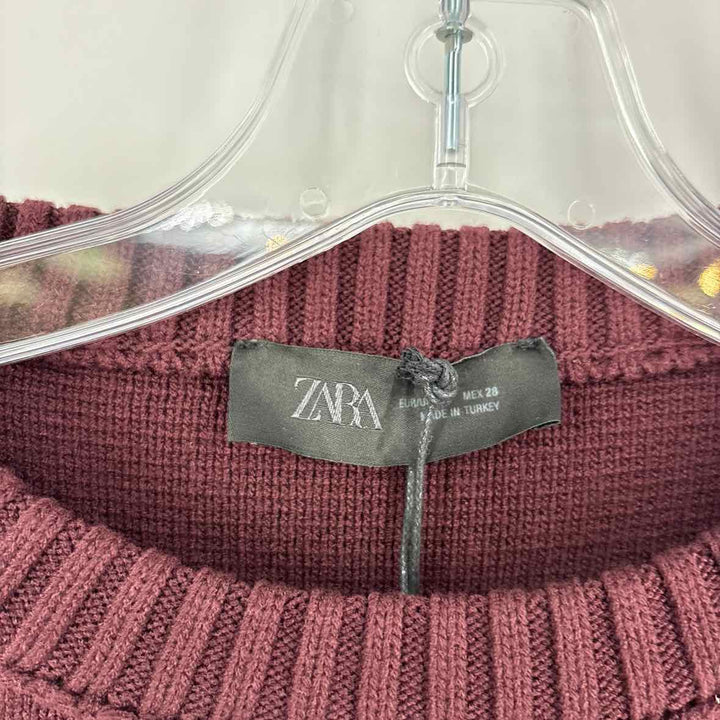Size M ZARA Burgundy Sweater