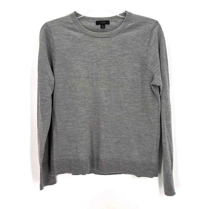 Size M J Crew Gray Wool Sweater