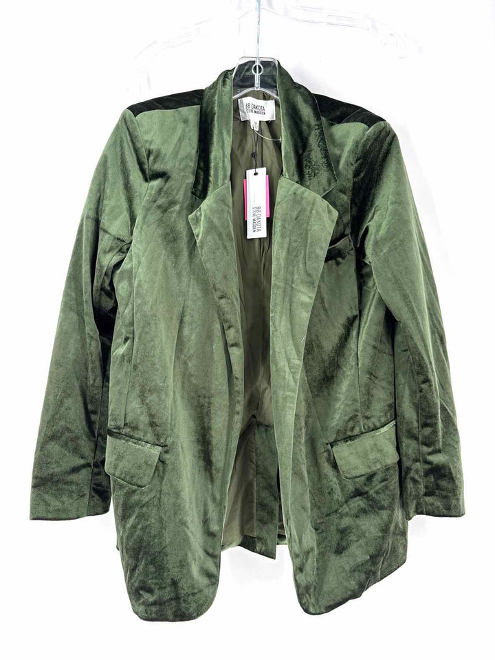Size M BB Dakota Green Velour Jacket