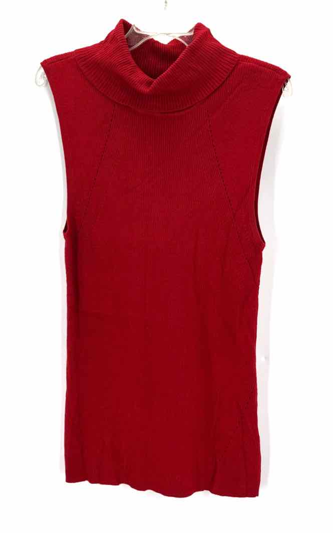 Size L White House Black Market Red Shirt