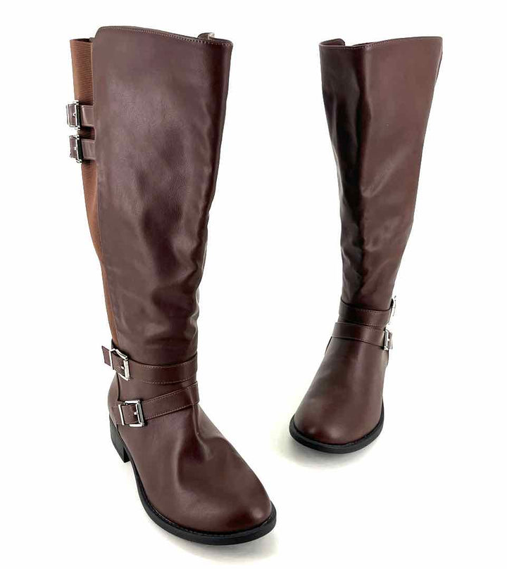Shoe Size 9.5 Torrid Brown Faux Leather Boots