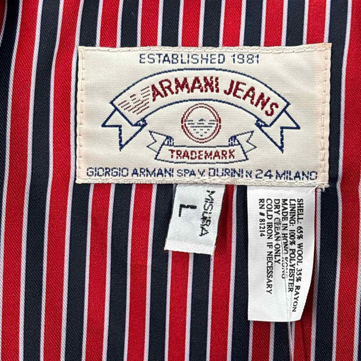 Size L Armani Navy Wool Vest