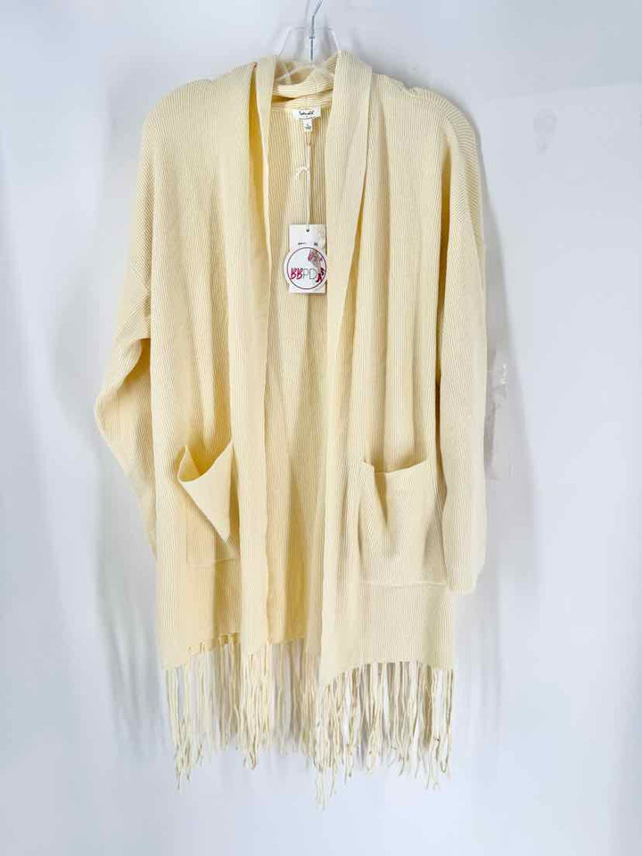 Size L Splendid Yellow Knit Cardigan