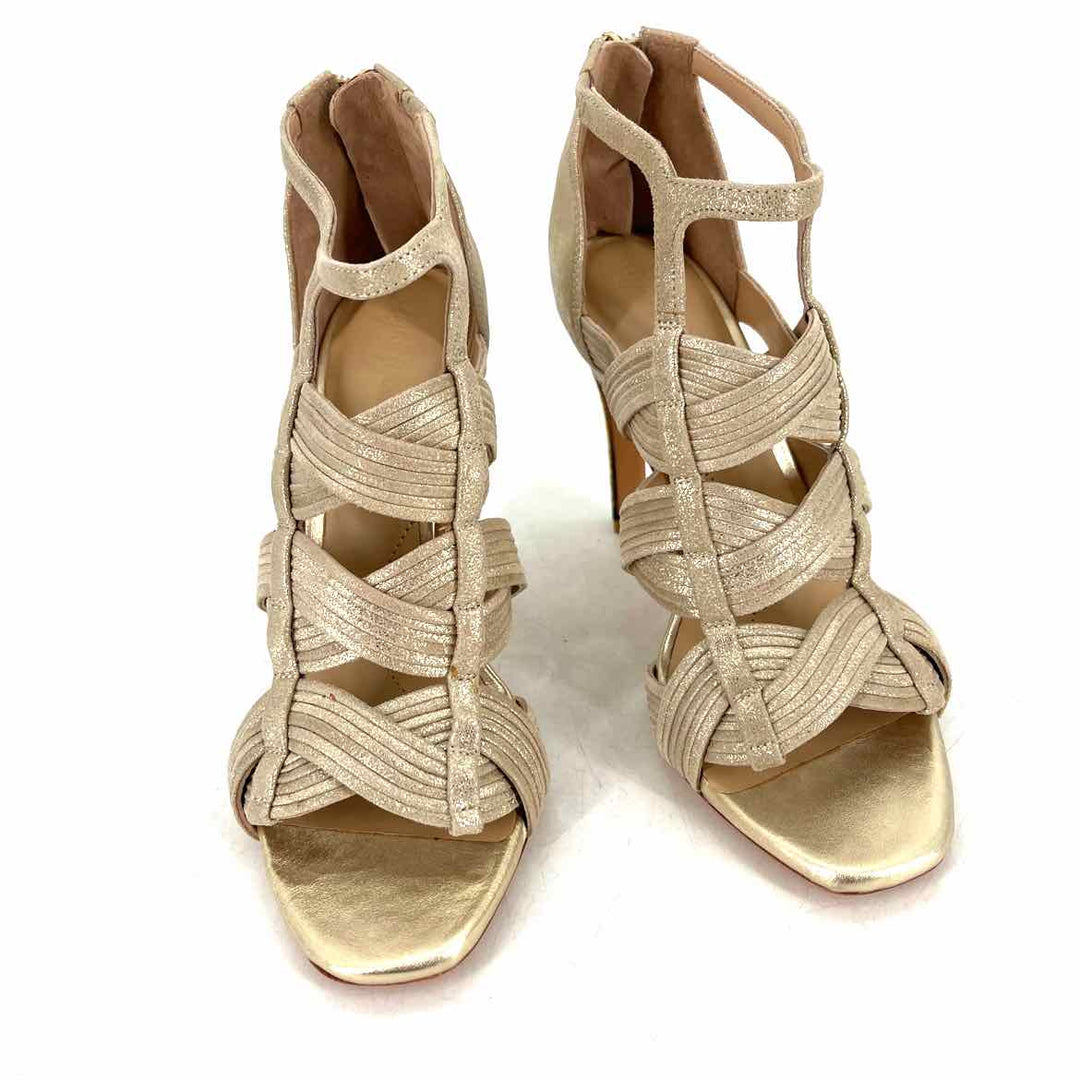 Shoe Size 6 Gold Leather Luxury - Pumps