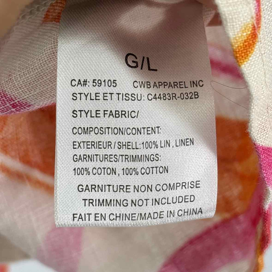 Size L TAN PRINT Shirt