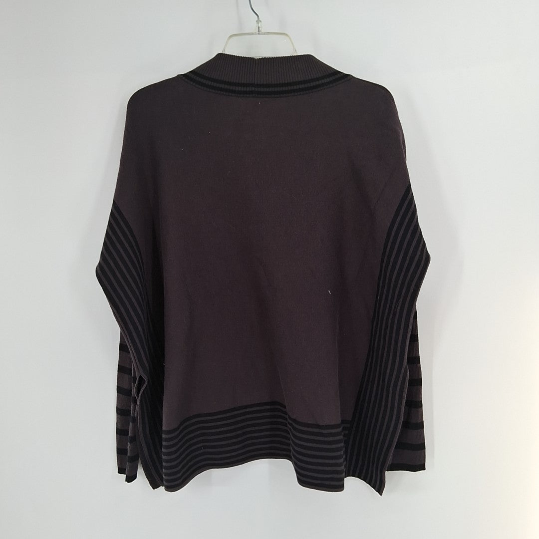 Size L PLANET Brown Knit Sweater