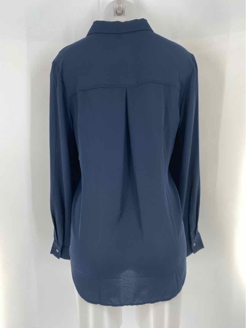 Size M Ann Taylor Navy Shirt