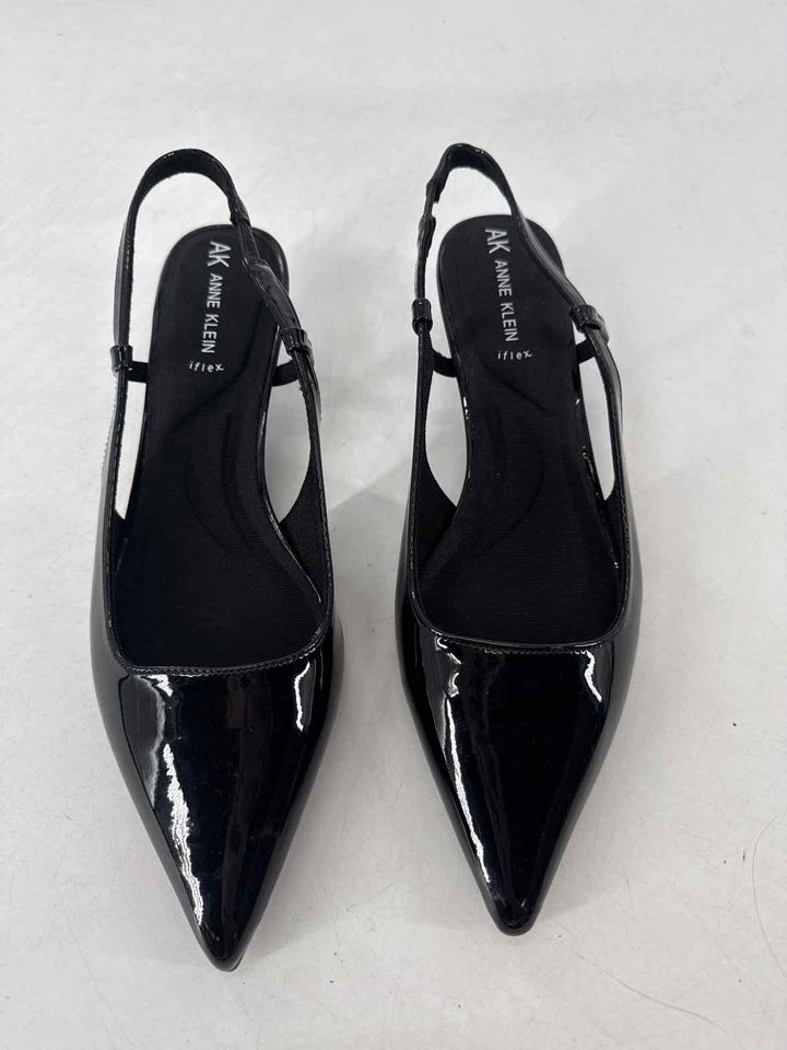 Shoe Size 7.5 Anne Klein Black PATENT Pumps